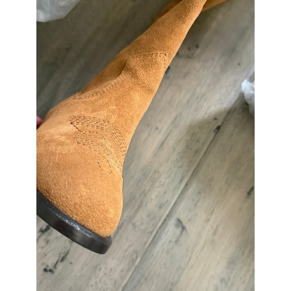 New Linea Paolo Tracy nutmeg cow suede boots size 5 - Picture 4 of 8
